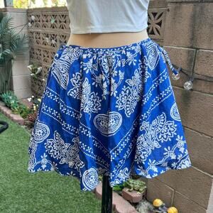 NWT H&M Blue and White Grecian Skirt